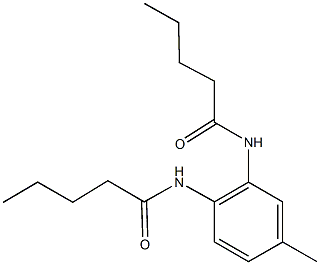 N-[4-methyl-2-(pentanoylamino)phenyl]pentanamide 结构式