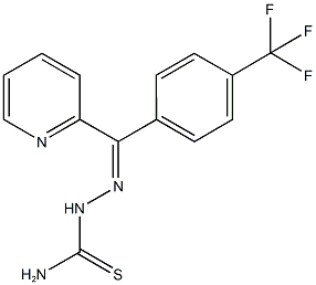 2-pyridinyl[4-(trifluoromethyl)phenyl]methanone thiosemicarbazone 结构式