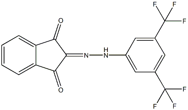 1H-indene-1,2,3-trione 2-{[3,5-bis(trifluoromethyl)phenyl]hydrazone} 结构式