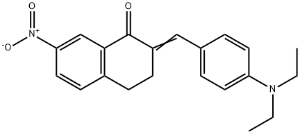 2-[4-(diethylamino)benzylidene]-7-nitro-3,4-dihydro-1(2H)-naphthalenone 结构式