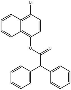 4-bromo-1-naphthyl diphenylacetate 结构式