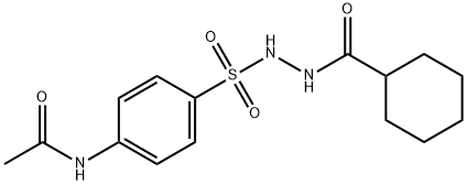 N-(4-{[2-(cyclohexylcarbonyl)hydrazino]sulfonyl}phenyl)acetamide 结构式