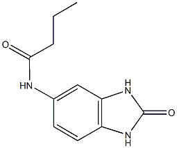 N-(2-oxo-2,3-dihydro-1H-benzimidazol-5-yl)butanamide 结构式