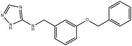 N-[3-(benzyloxy)benzyl]-N-(1H-1,2,4-triazol-3-yl)amine 结构式