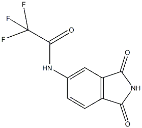 N-(1,3-dioxo-2,3-dihydro-1H-isoindol-5-yl)-2,2,2-trifluoroacetamide 结构式