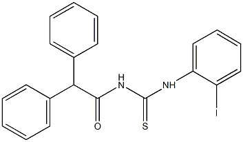 N-(diphenylacetyl)-N'-(2-iodophenyl)thiourea 结构式