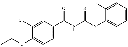 N-(3-chloro-4-ethoxybenzoyl)-N'-(2-iodophenyl)thiourea 结构式