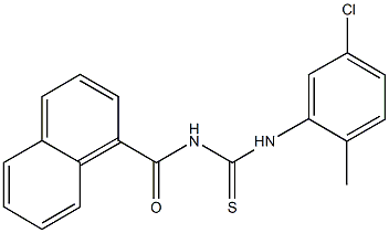 N-(5-chloro-2-methylphenyl)-N'-(1-naphthoyl)thiourea 结构式