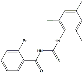 N-(2-bromobenzoyl)-N'-mesitylthiourea 结构式