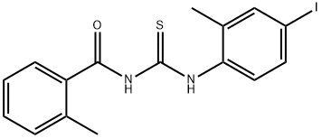 N-(4-iodo-2-methylphenyl)-N'-(2-methylbenzoyl)thiourea 结构式
