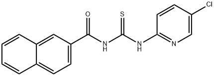 N-(5-chloro-2-pyridinyl)-N'-(2-naphthoyl)thiourea 结构式