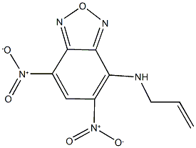 4-(allylamino)-5,7-bisnitro-2,1,3-benzoxadiazole 结构式