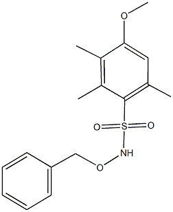 N-(benzyloxy)-4-methoxy-2,3,6-trimethylbenzenesulfonamide 结构式