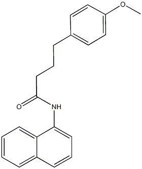 4-(4-methoxyphenyl)-N-(1-naphthyl)butanamide 结构式