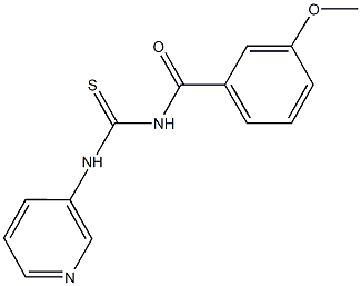 N-(3-methoxybenzoyl)-N'-(3-pyridinyl)thiourea 结构式