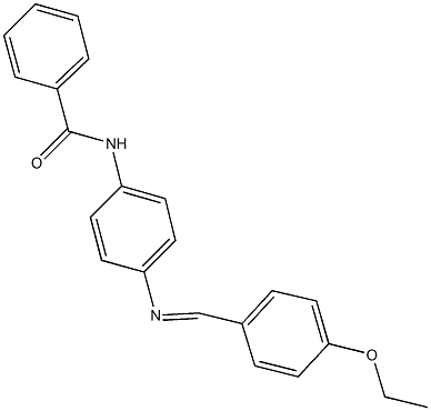 N-{4-[(4-ethoxybenzylidene)amino]phenyl}benzamide 结构式
