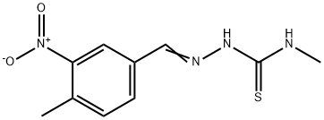 3-nitro-4-methylbenzaldehyde N-methylthiosemicarbazone 结构式