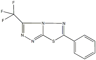 6-phenyl-3-(trifluoromethyl)[1,2,4]triazolo[3,4-b][1,3,4]thiadiazole 结构式