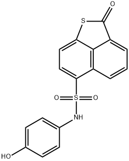 N-(4-hydroxyphenyl)-2-oxo-2H-naphtho[1,8-bc]thiophene-6-sulfonamide 结构式