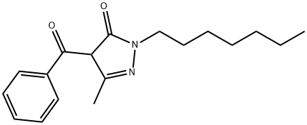 4-benzoyl-2-heptyl-5-methyl-2,4-dihydro-3H-pyrazol-3-one 结构式
