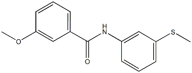 3-methoxy-N-[3-(methylsulfanyl)phenyl]benzamide 结构式