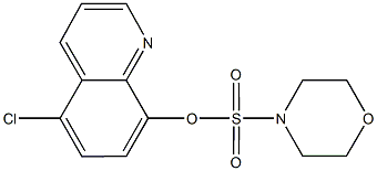 5-chloro-8-quinolinyl 4-morpholinesulfonate 结构式