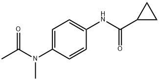 N-{4-[acetyl(methyl)amino]phenyl}cyclopropanecarboxamide 结构式