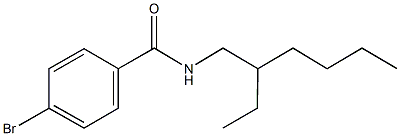 4-bromo-N-(2-ethylhexyl)benzamide 结构式