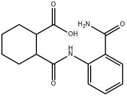 2-{[2-(aminocarbonyl)anilino]carbonyl}cyclohexanecarboxylic acid 结构式