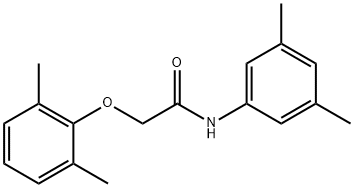 2-(2,6-dimethylphenoxy)-N-(3,5-dimethylphenyl)acetamide 结构式