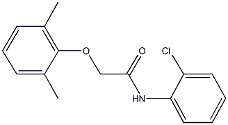 N-(2-chlorophenyl)-2-(2,6-dimethylphenoxy)acetamide 结构式