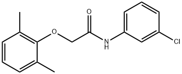 N-(3-chlorophenyl)-2-(2,6-dimethylphenoxy)acetamide 结构式