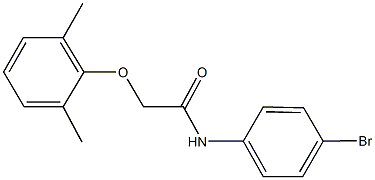 N-(4-bromophenyl)-2-(2,6-dimethylphenoxy)acetamide 结构式