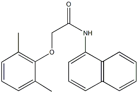 2-(2,6-dimethylphenoxy)-N-(1-naphthyl)acetamide 结构式