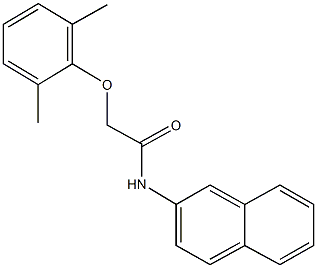 2-(2,6-dimethylphenoxy)-N-(2-naphthyl)acetamide 结构式