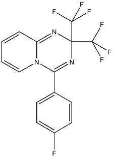 4-(4-fluorophenyl)-2,2-bis(trifluoromethyl)-2H-pyrido[1,2-a][1,3,5]triazine 结构式