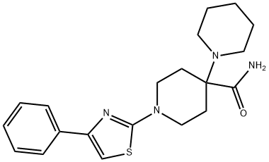 1-(4-phenyl-1,3-thiazol-2-yl)-1',4-bipiperidine-4-carboxamide 结构式