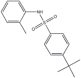 4-tert-butyl-N-(2-methylphenyl)benzenesulfonamide 结构式