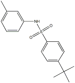 4-tert-butyl-N-(3-methylphenyl)benzenesulfonamide 结构式