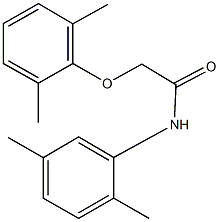 2-(2,6-dimethylphenoxy)-N-(2,5-dimethylphenyl)acetamide 结构式