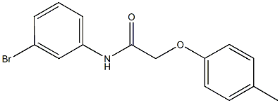 N-(3-bromophenyl)-2-(4-methylphenoxy)acetamide 结构式