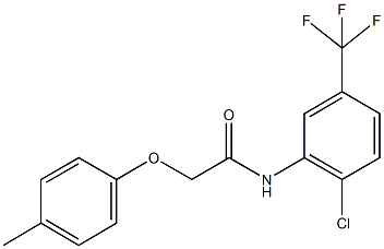 N-[2-chloro-5-(trifluoromethyl)phenyl]-2-(4-methylphenoxy)acetamide 结构式