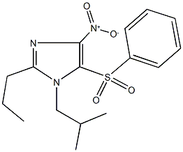 4-nitro-1-isobutyl-5-(phenylsulfonyl)-2-propyl-1H-imidazole 结构式