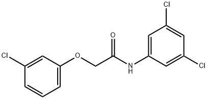 2-(3-chlorophenoxy)-N-(3,5-dichlorophenyl)acetamide 结构式