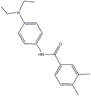 N-[4-(diethylamino)phenyl]-3,4-dimethylbenzamide 结构式