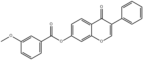 4-oxo-3-phenyl-4H-chromen-7-yl 3-methoxybenzoate 结构式