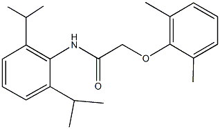 N-(2,6-diisopropylphenyl)-2-(2,6-dimethylphenoxy)acetamide 结构式