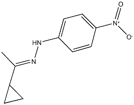 1-cyclopropylethanone {4-nitrophenyl}hydrazone 结构式