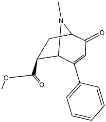 methyl 8-methyl-2-oxo-4-phenyl-8-azabicyclo[3.2.1]oct-3-ene-6-carboxylate 结构式