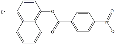 4-bromo-1-naphthyl 4-nitrobenzoate 结构式
